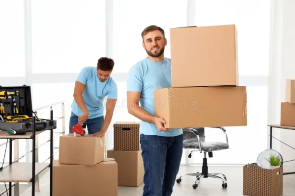young-worker-cardboard-boxes-his-colleague-office-moving-service-young-worker-cardboard-his-colleague-158200841